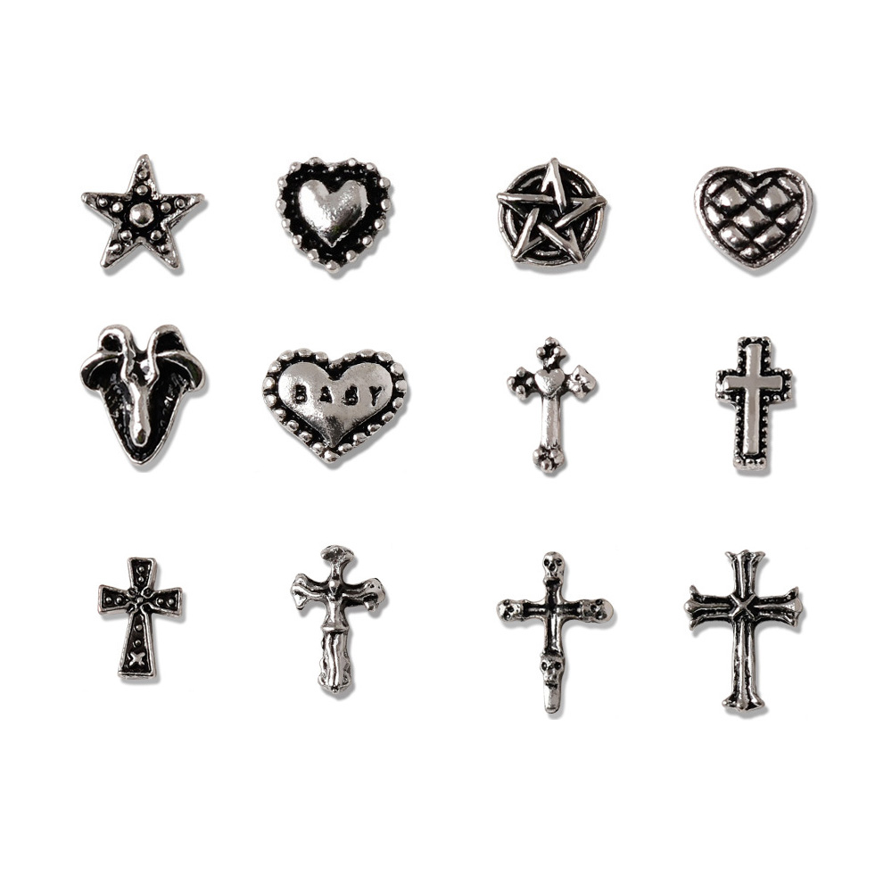 Trending Tech Accessories - 50pcs Mini Alloy Cross Nail Art