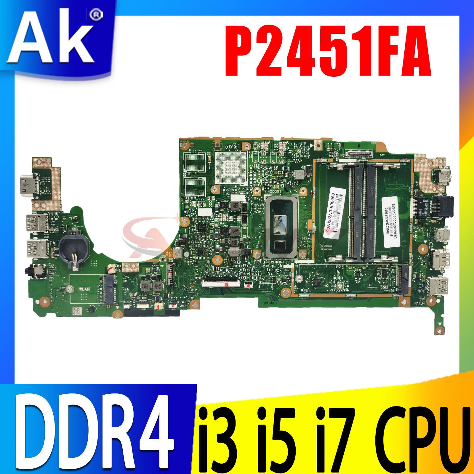 Intel Cpu Core I7 - P2451FA Mainboard For ASUS ExpertBook P2451F