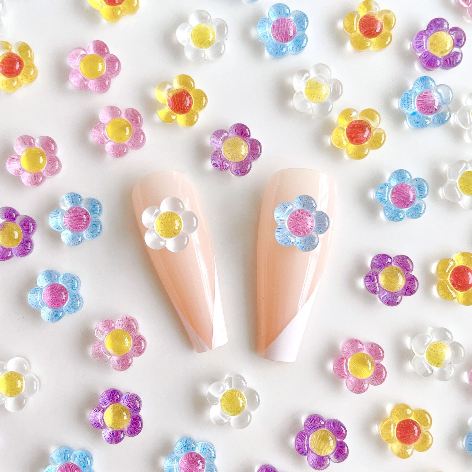 20pcs Ice Transparent Flower N - Trending Tech Accessories 评论和价格