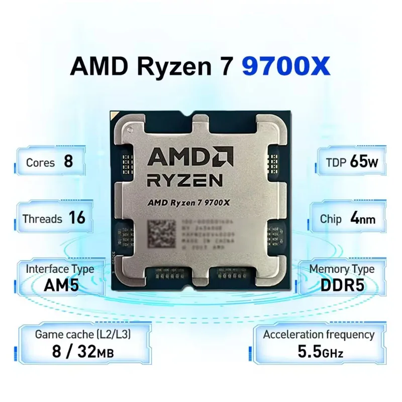 Amd Ryzen 7 9700X Cpu Processo - Amd Cpu Ryzen 7 评论和价格