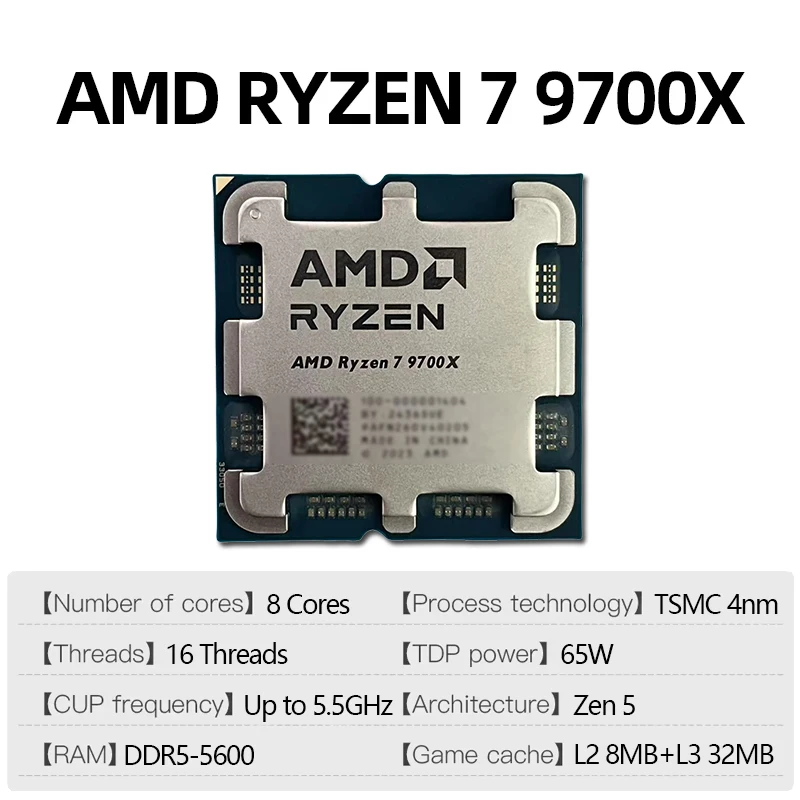Amd Ryzen 7 9700X Cpu Processo - Amd Cpu Ryzen 7 评论和价格