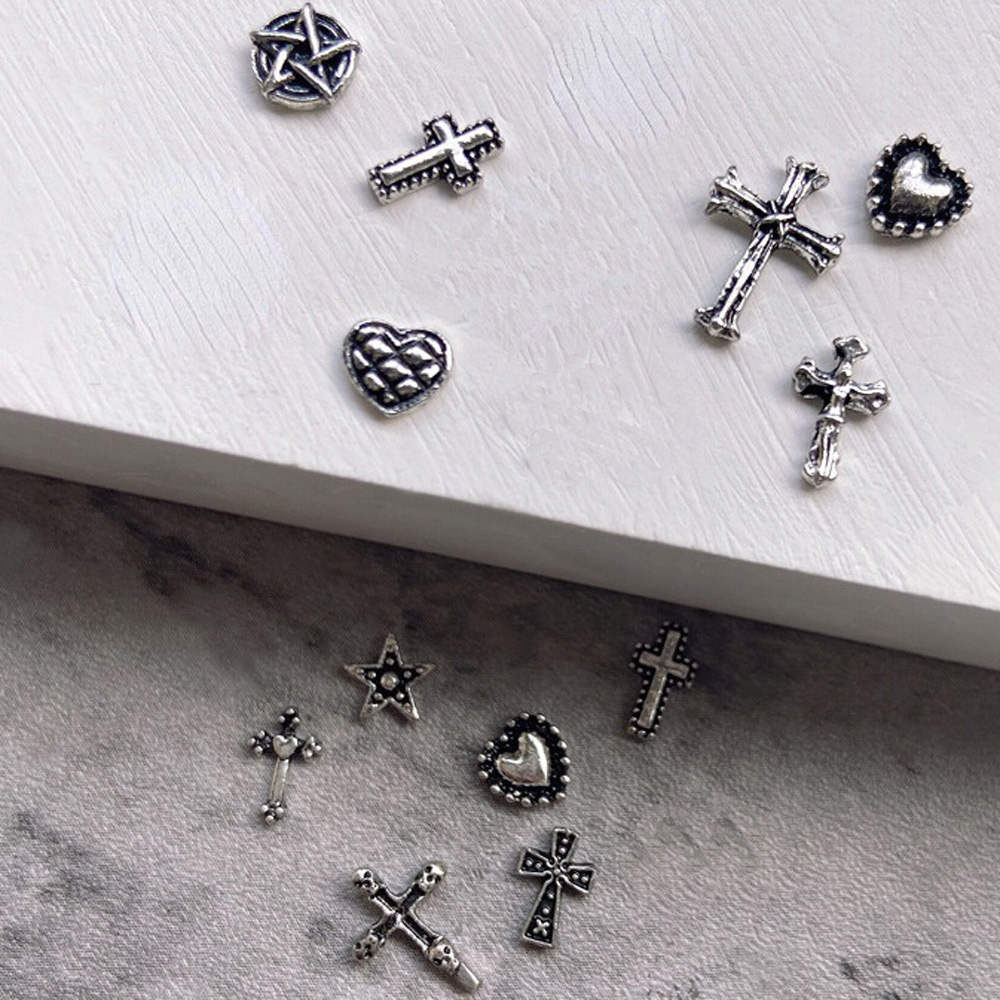 50pcs Mini Alloy Cross Nail Ar - Trending Tech Accessories 评论和价格