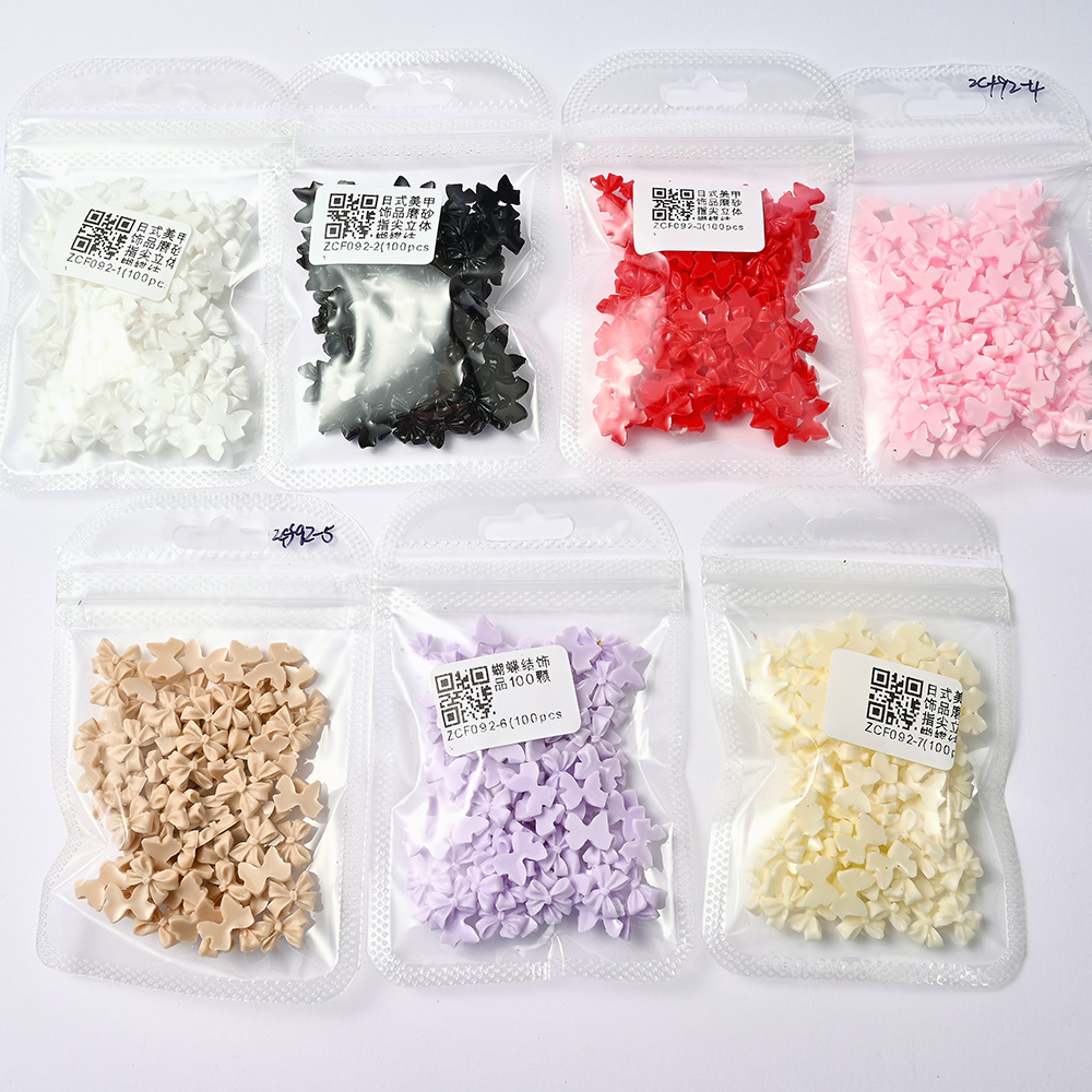 100Pcs Pink White Bowk Nail Ar - Trending Tech Accessories 评论和价格