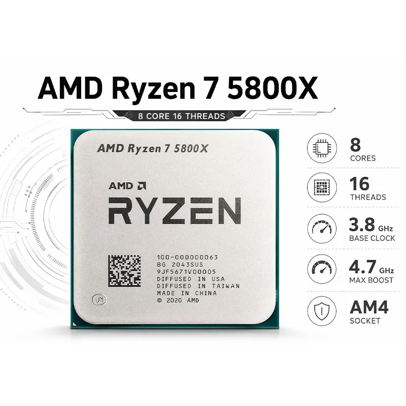 AMD Ryzen 7 5800X Unlocked Ove - Amd Cpu Ryzen 7 评论和价格
